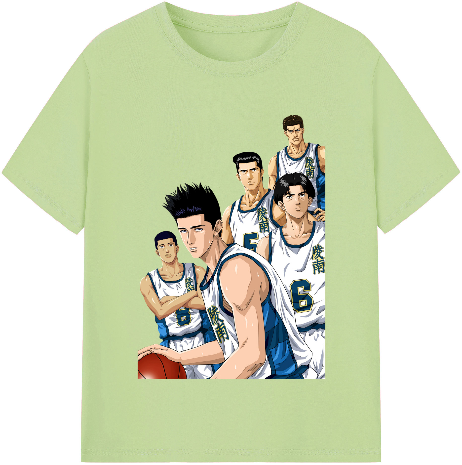 SLAM DUNK／スラムダンク 綿100％半袖Tシャツ（フロントプリント）
